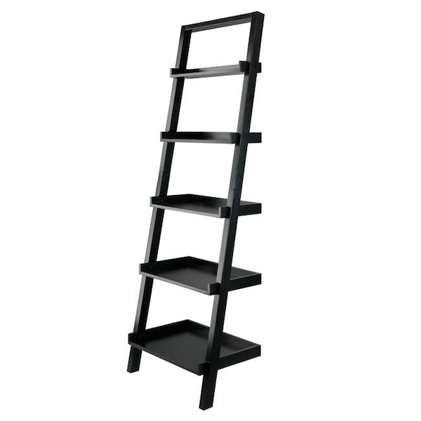Winsome Wood Winsome Wood 29553 Bellamy Leaning Shelf; Black 29553 - main